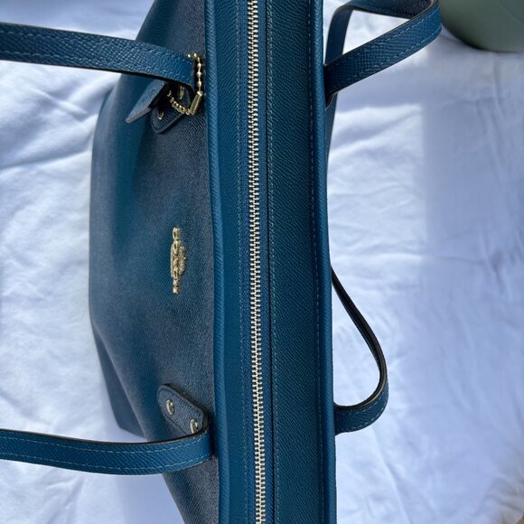 Coach Blue Tote Bag F58846 - Picture 6 of 10